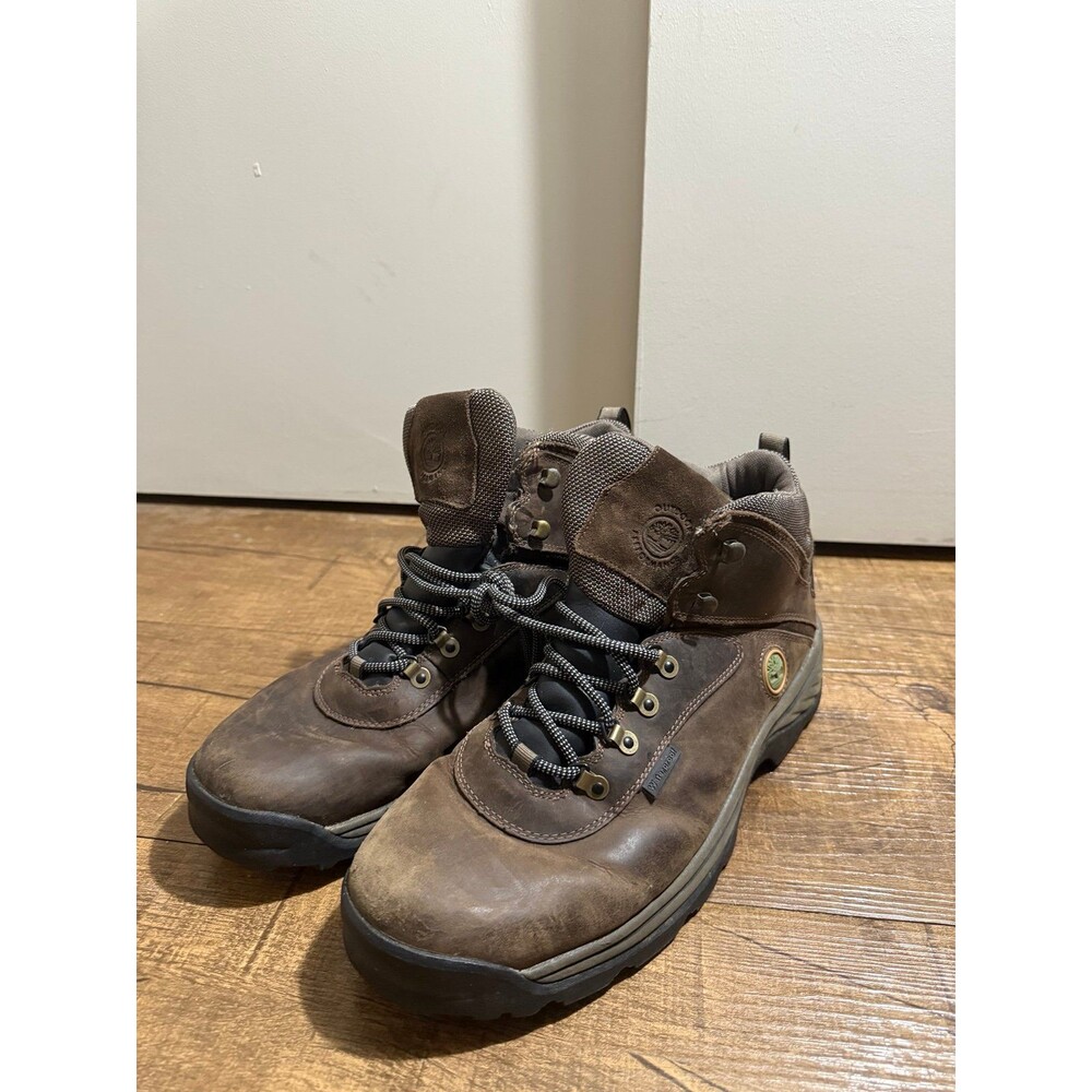 Timberland Boots Men's Size 13 Dark Brown White Ledge Mid Waterproof